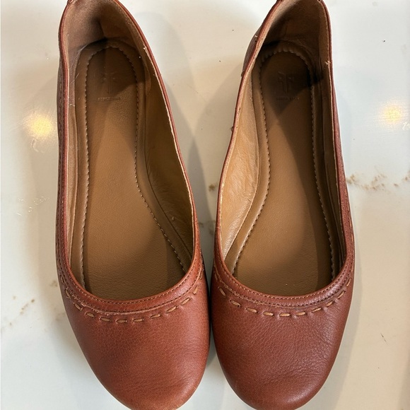 Frye Shoes - Frye brown leather ballet flats size 7